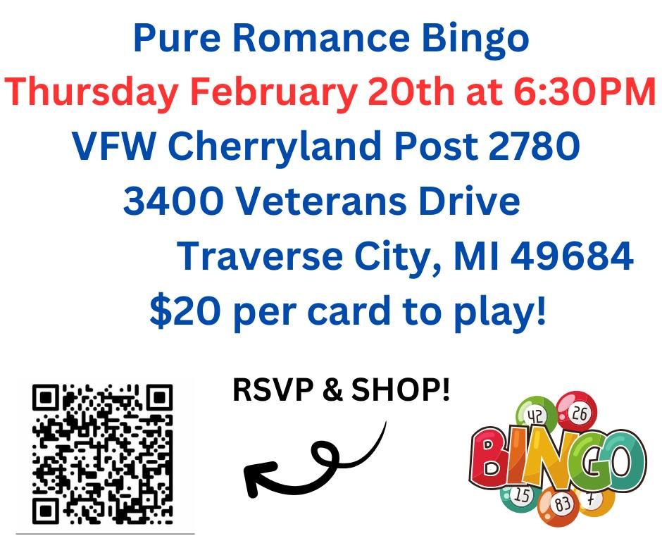 Pure Romance Bingo at Traverse City VFW Cherryland Post