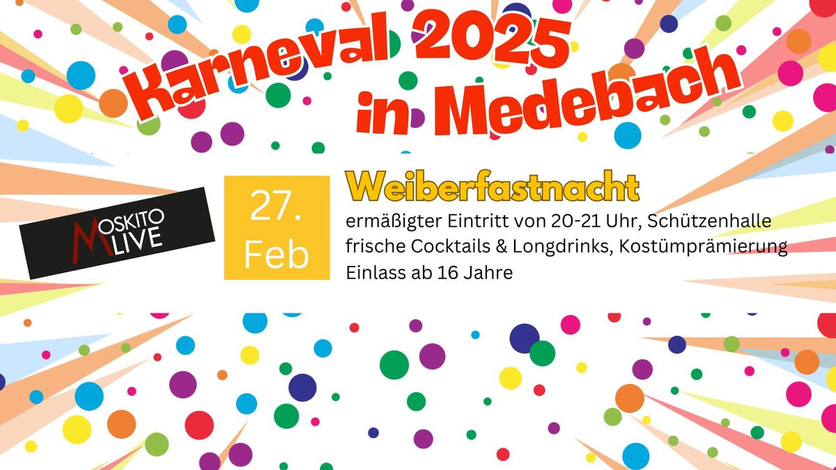 Weiberfastnacht in der Sch\u00fctzenhalle Medebach