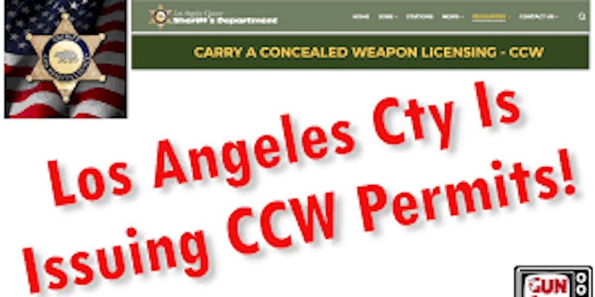 CA CCW Permit Training--8 Initial and 4 Hours Renewal Class