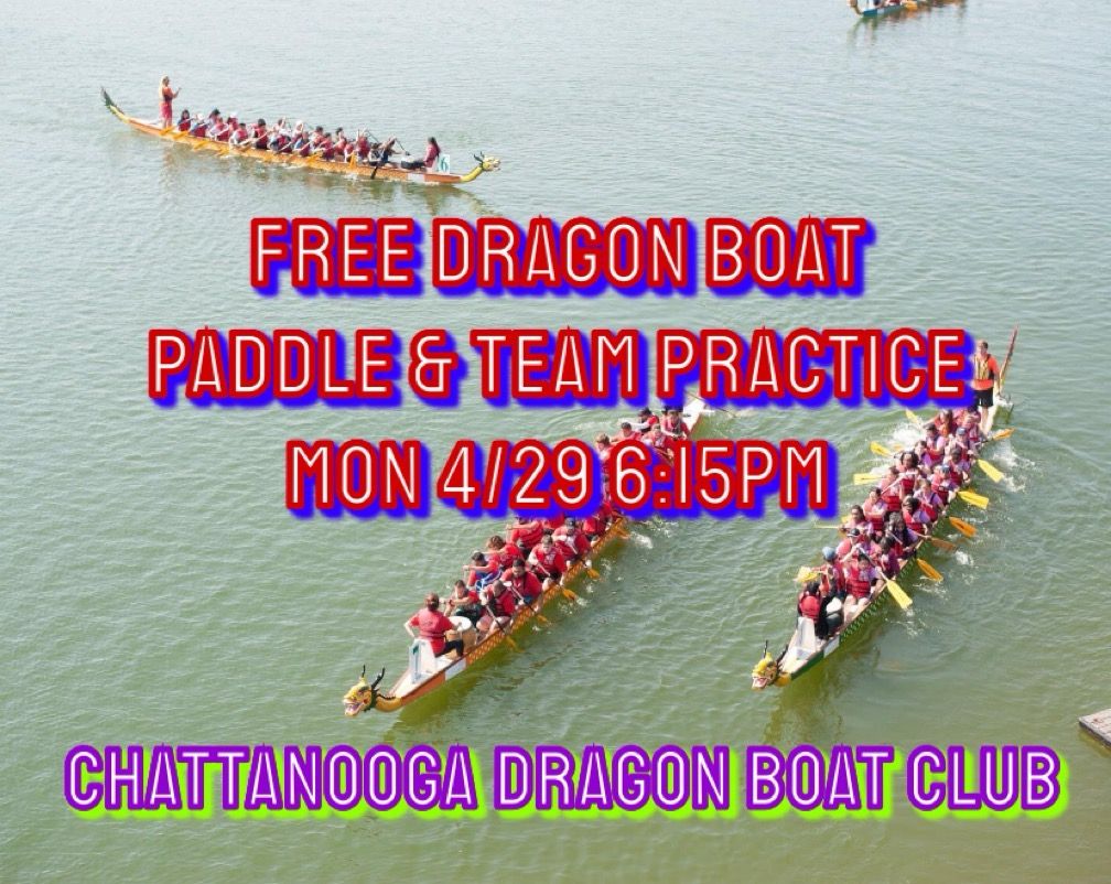 Free Dragon Boat Paddle & Team Practice