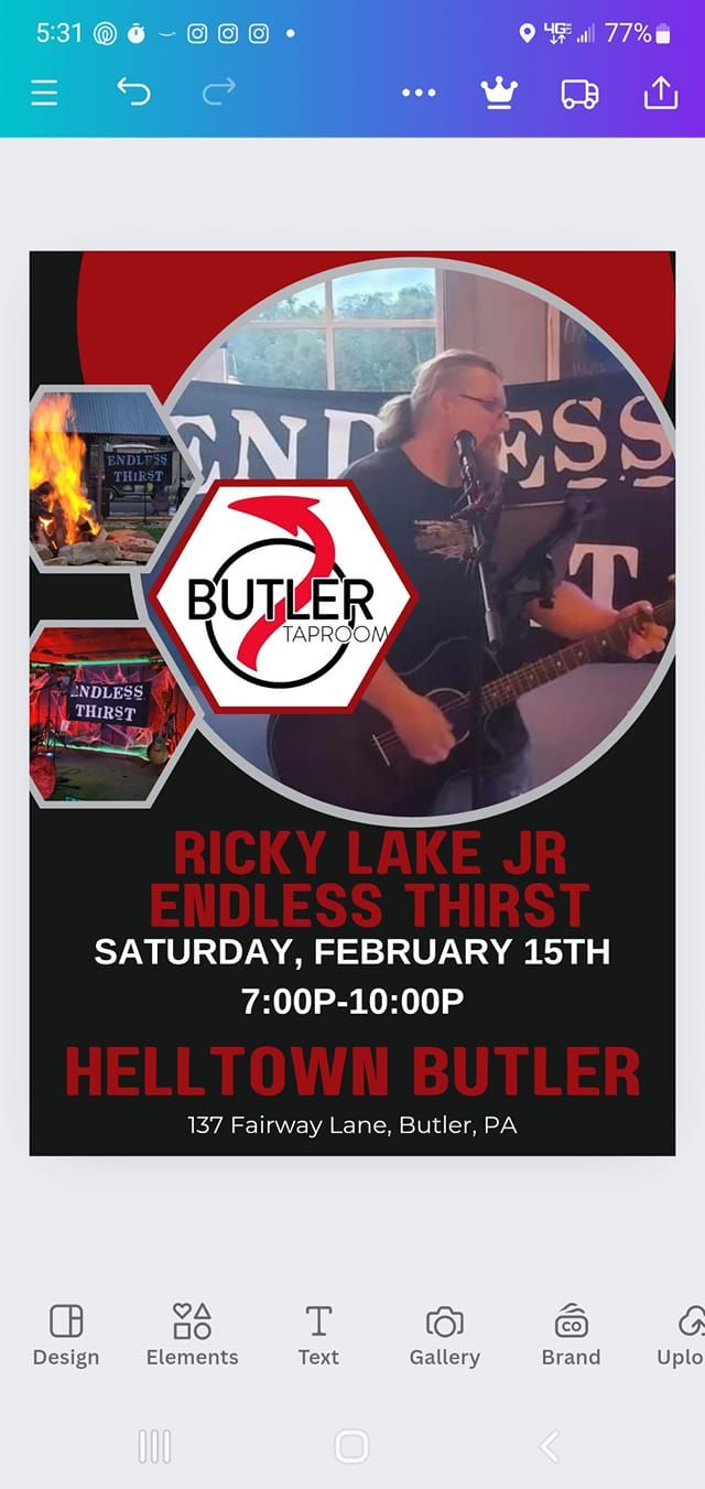 Endless Thirst\/Ricky Lake Jr. Returns to Helltown Butler