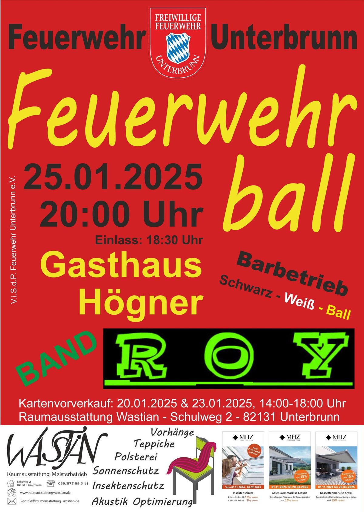 Feuerwehrball 2025 Unterbrunn