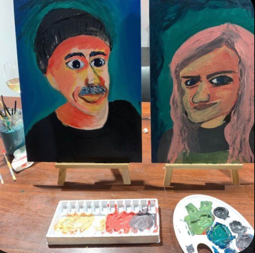 Date Night <3 Paint Night- A Creative Art Workshop for teams, couples, and friends 