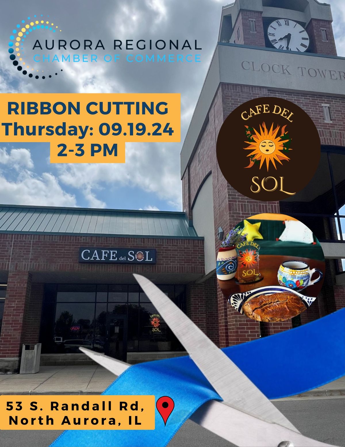 Cafe Del Sol Ribbon Cutting 