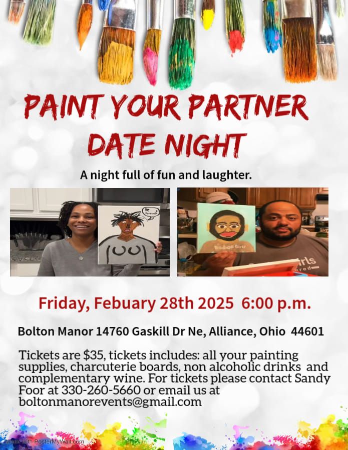 Paint your partner date night. 