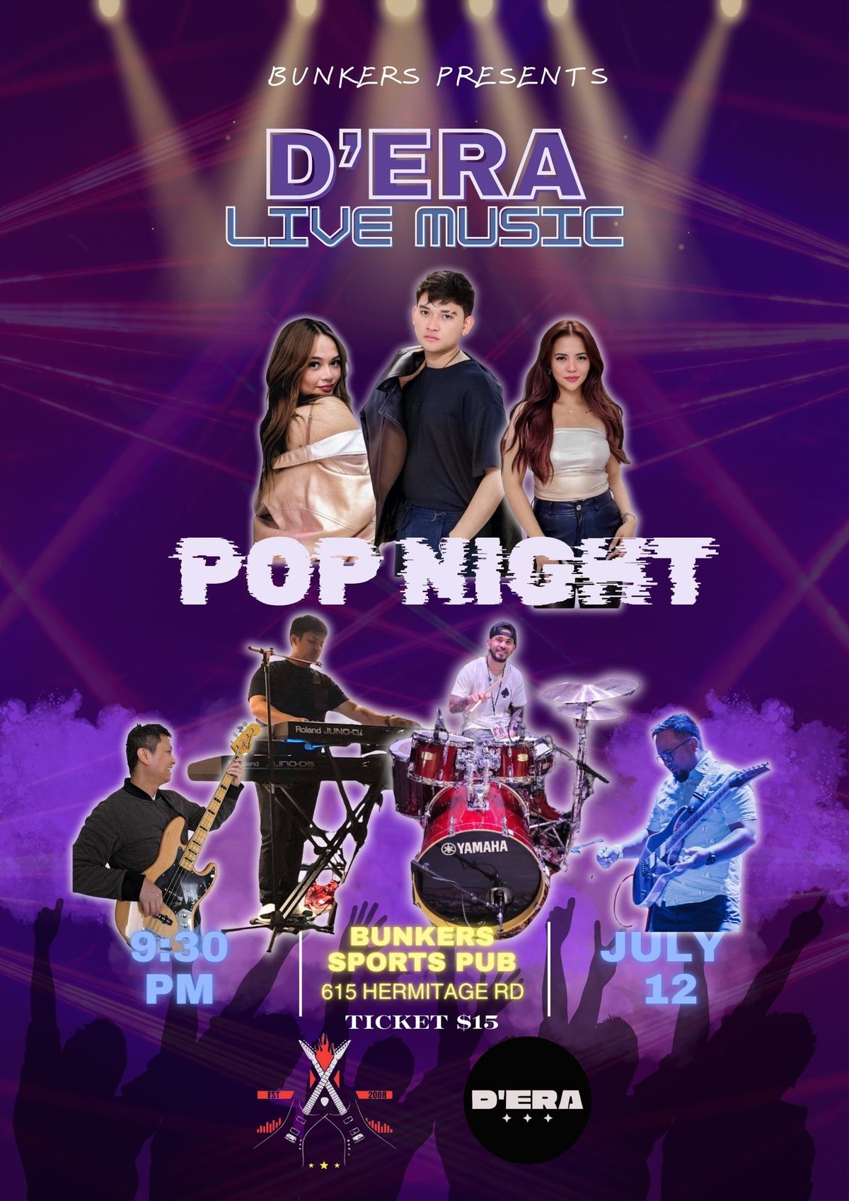 POP NIGHT at the BUNKERS SPORTS