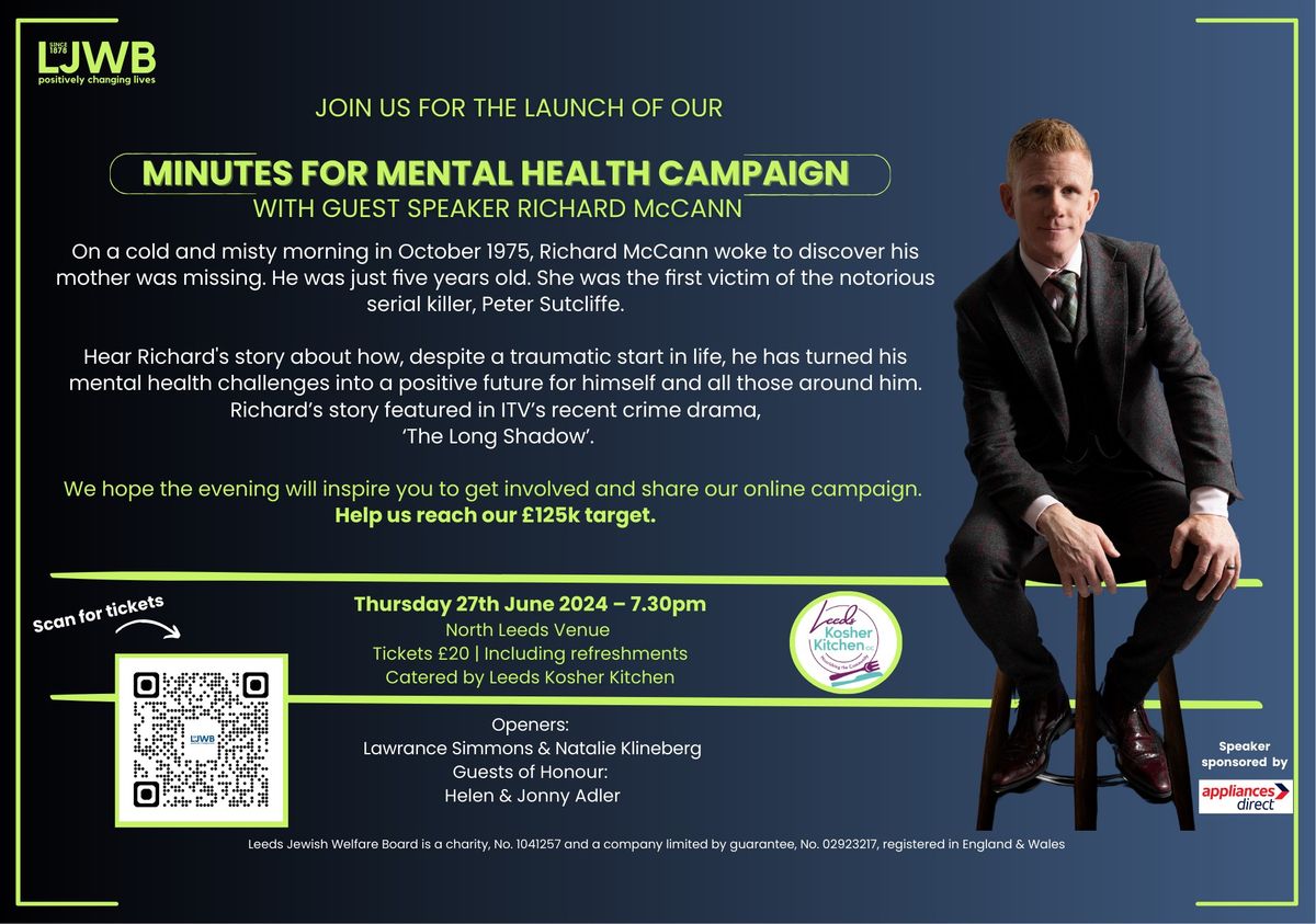 MINUTES FOR MENTAL HEALTH - WITH GUEST SPEAKER RICHARD McCANN