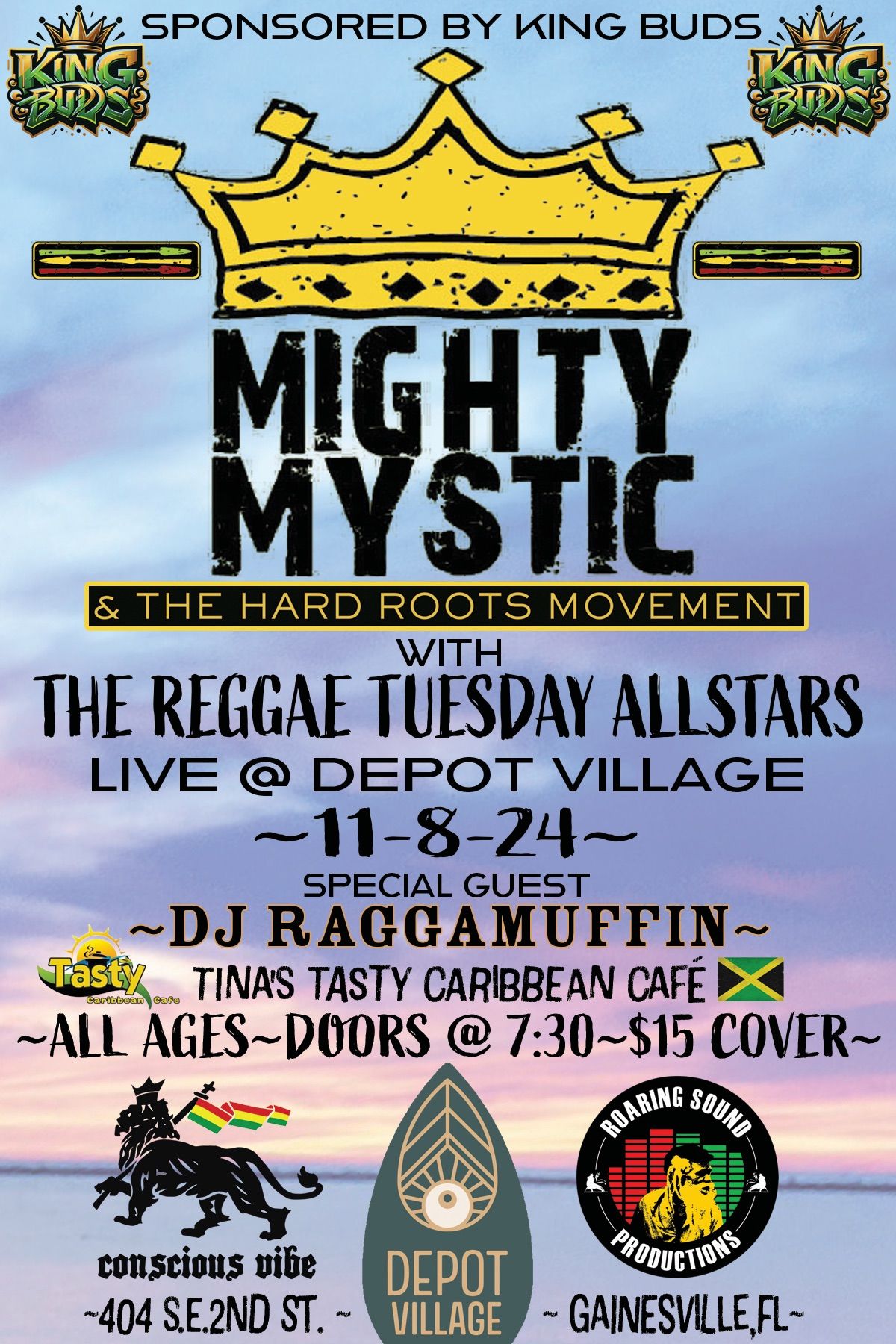 Mighty Mystic & The Hard Roots Movement w\/ DJ Raggamuffin & The Reggae Tuesday Allstars