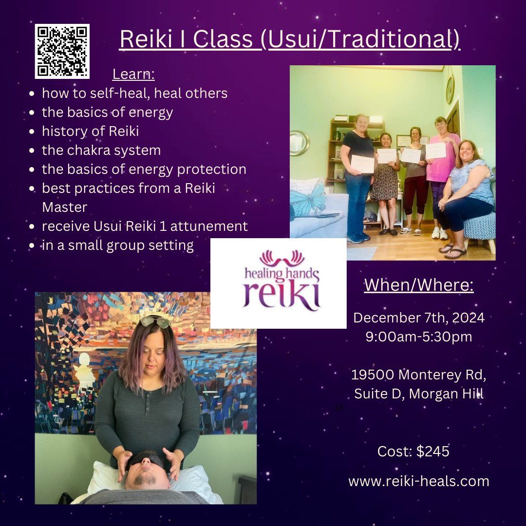 Learn Reiki I (Traditional \/ Usui) Class 