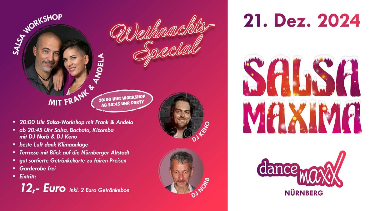 SALSA MAXIMA \u2013 die Salsa-Party f\u00fcr das maxXimale Tanzvergn\u00fcgen