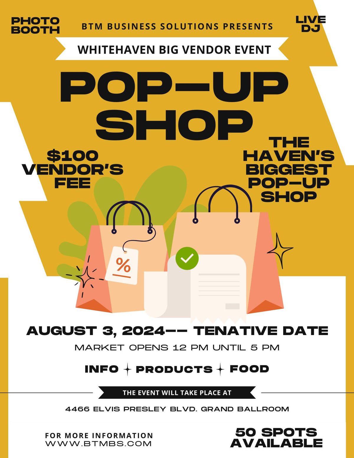 Whitehaven "Big Vendor" Event (Pop-Up Shop)