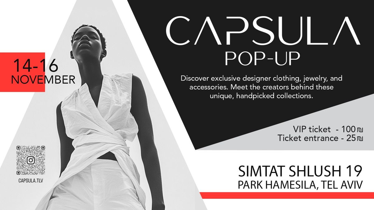 CAPSULA POP-UP November 14-16