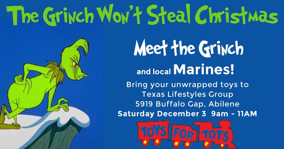 The Grinch Wont Steal Christmas Annual Toys for Tots Drive with the ...