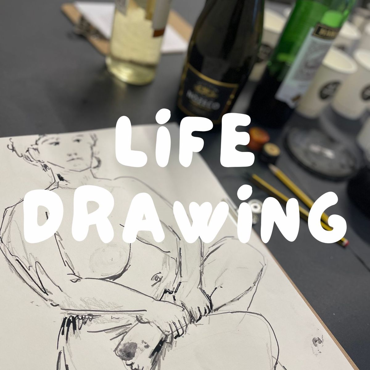 Life Drawing with Art Table 