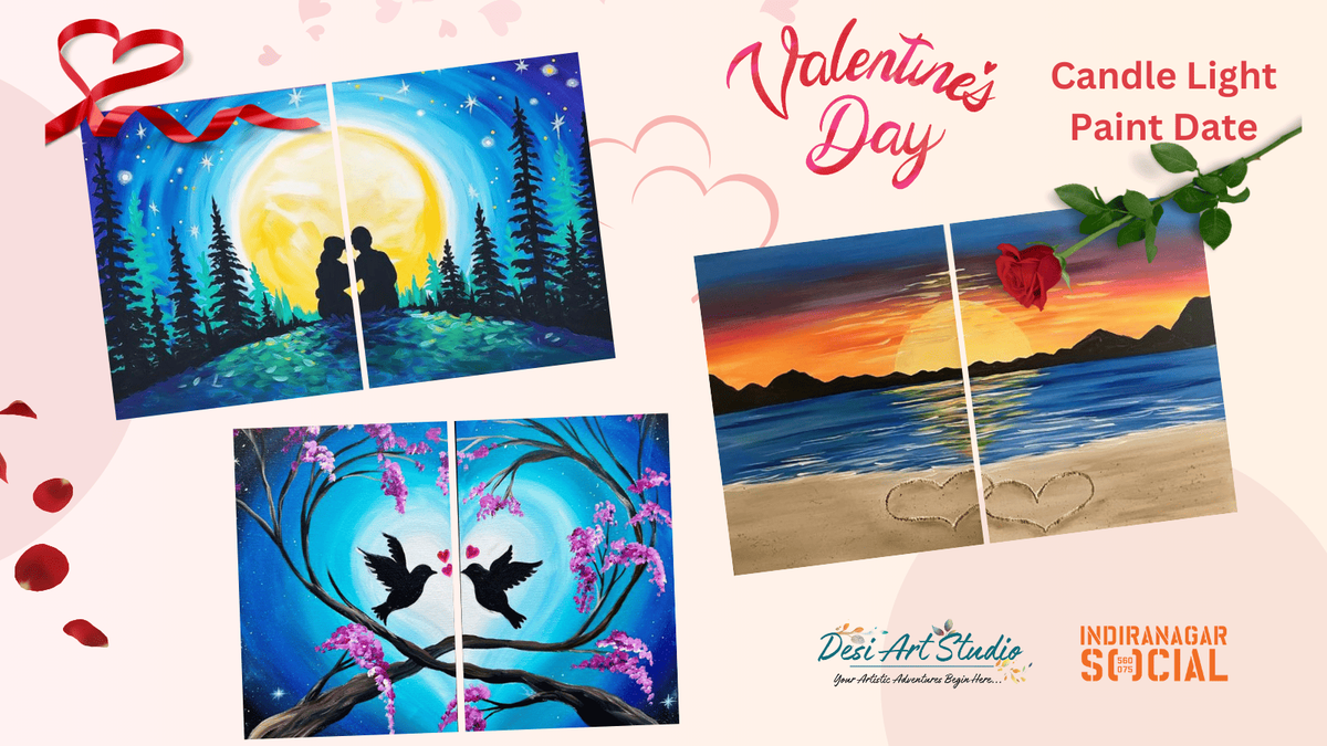 Valentines Day Special - Candle Night Paint Date