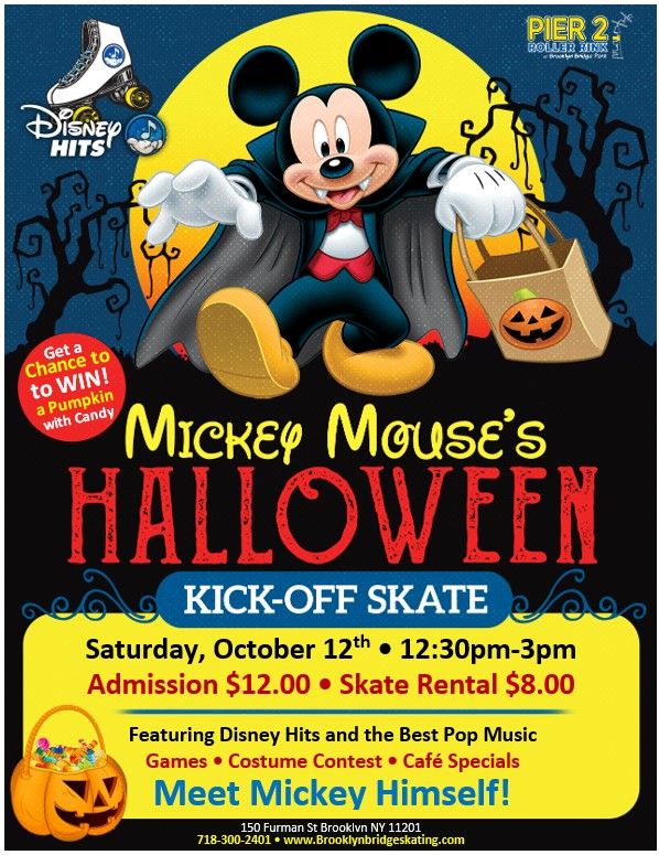 Mickey's Halloween Kick Off Skate