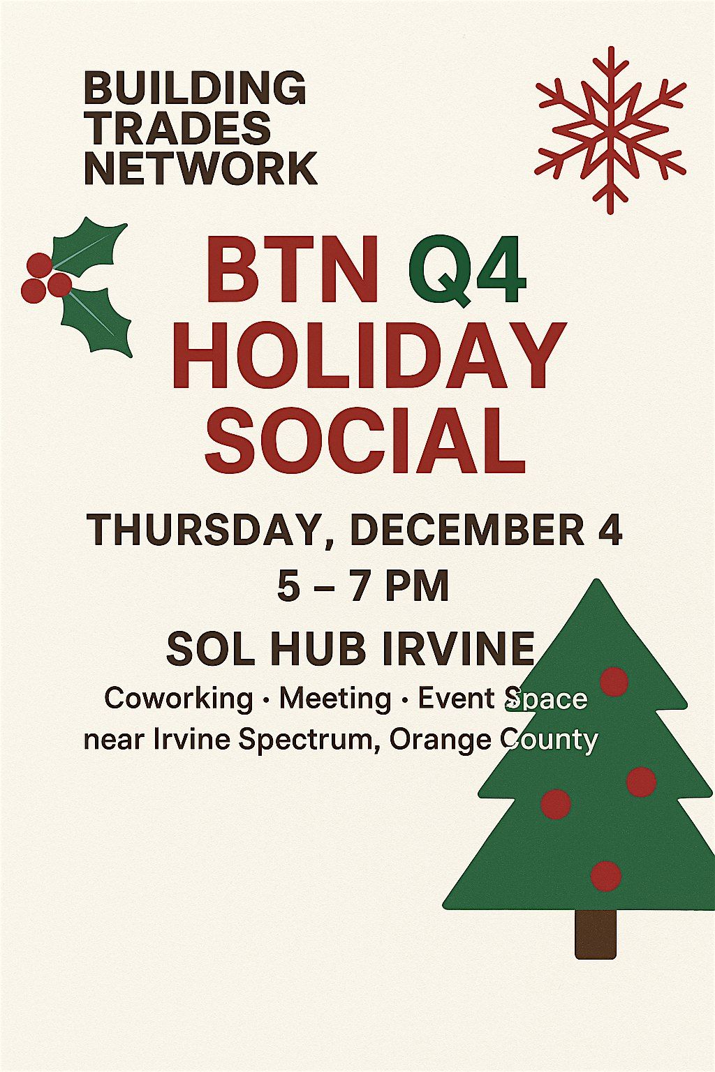 Building Trades Network Holiday Social Event