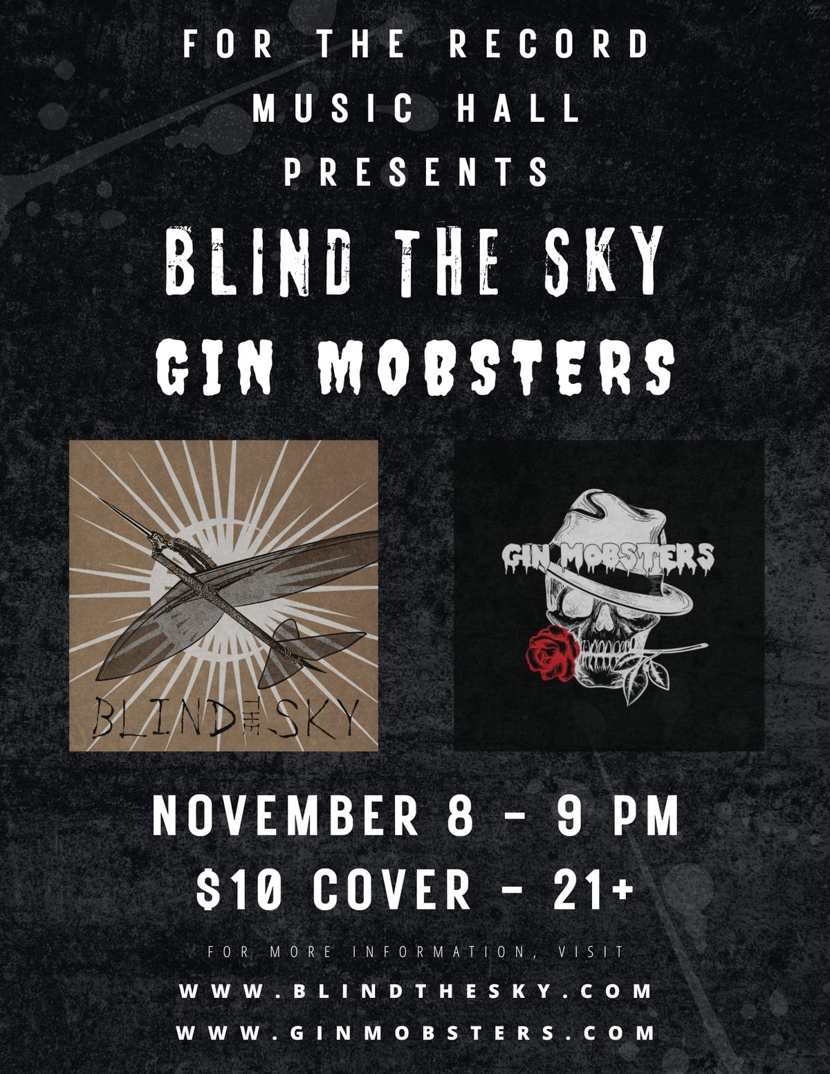 Gin Mobsters with Blind The Sky @ For The Record Music Hall 