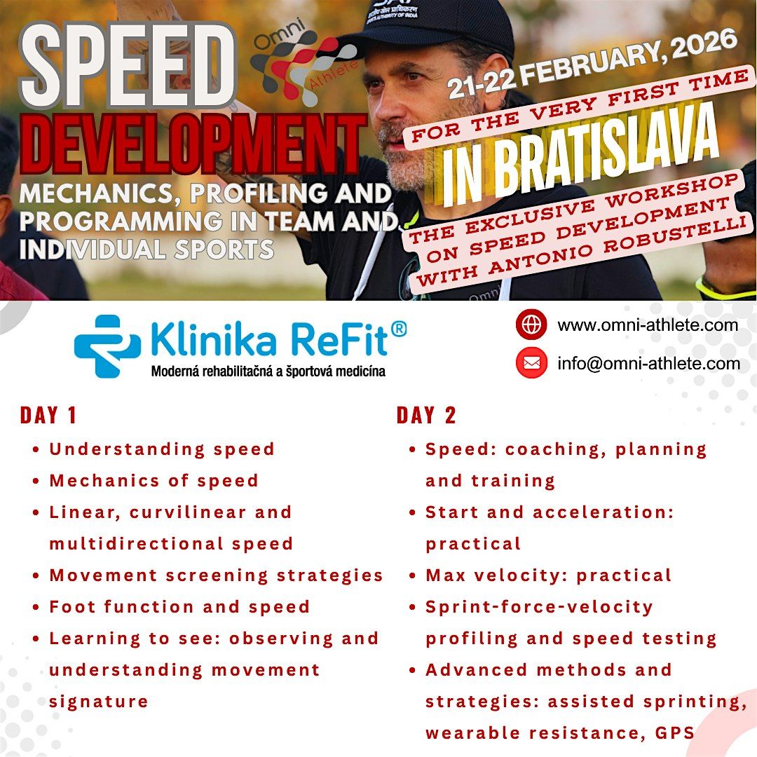 Omniathlete Speed Development Workshop - BRATISLAVA