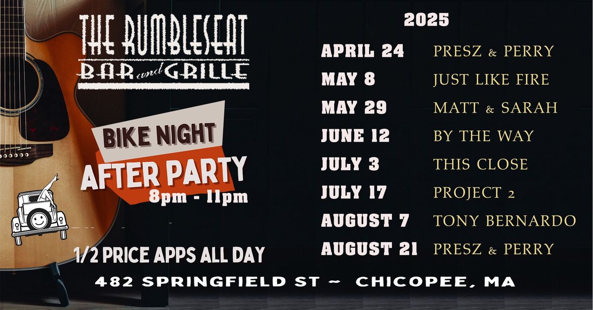 Bike Night After Party 2025 - Rumbleseat Bar & Grill (Chicopee)