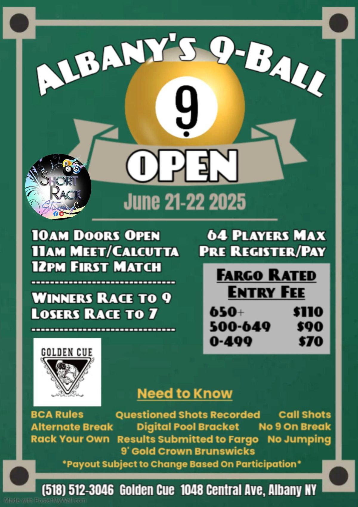 Albany's 9-Ball Open