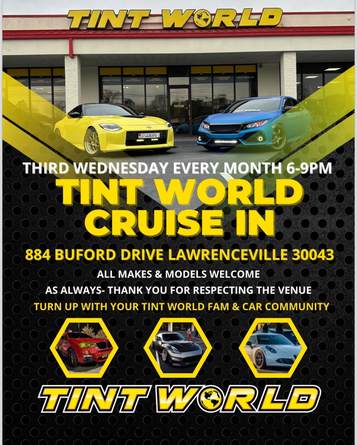 Wednesday Night Cruise In- Tint World Lawrenceville 