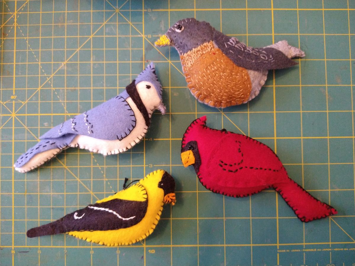 Make a Felt Bird Ornament