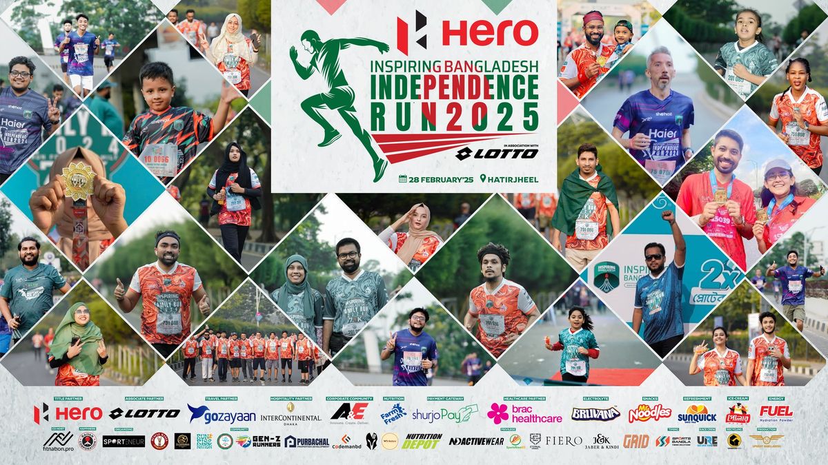 Hero Inspiring Bangladesh Independence Run 2025 in Association with Lotto