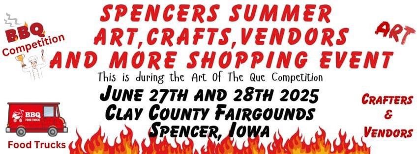 Spencer\u2019s Summer Art, Crafts, Vendors and More Shopping Event. (This is with the Art of the Que)