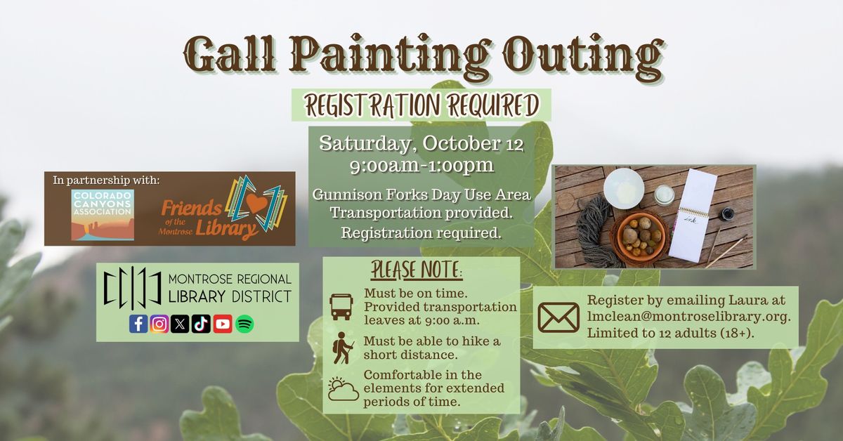 Gall Painting Outing