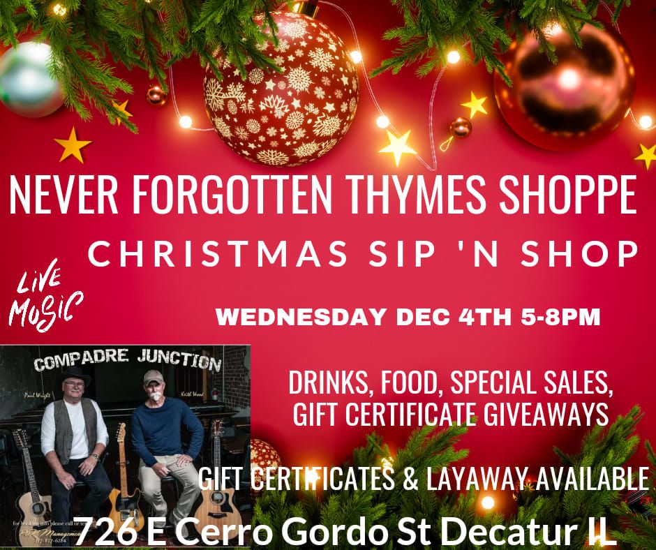 Christmas Sip n Shop 