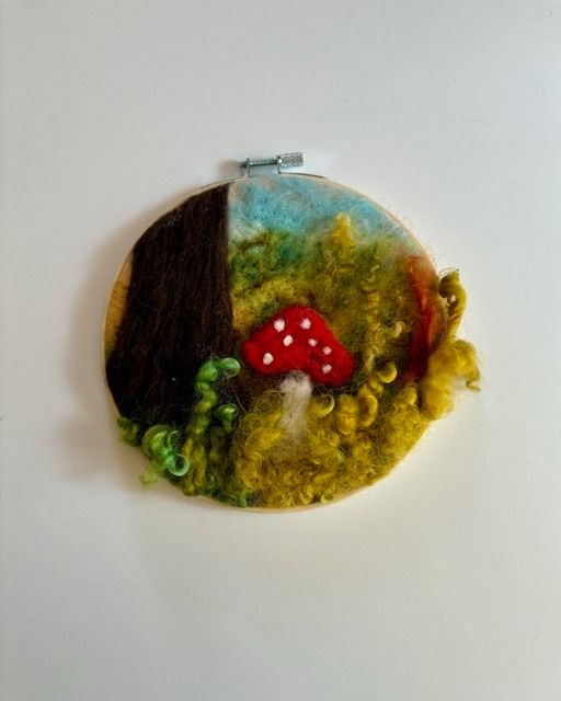 Felting with Farren - 2D Forest Floor Scene