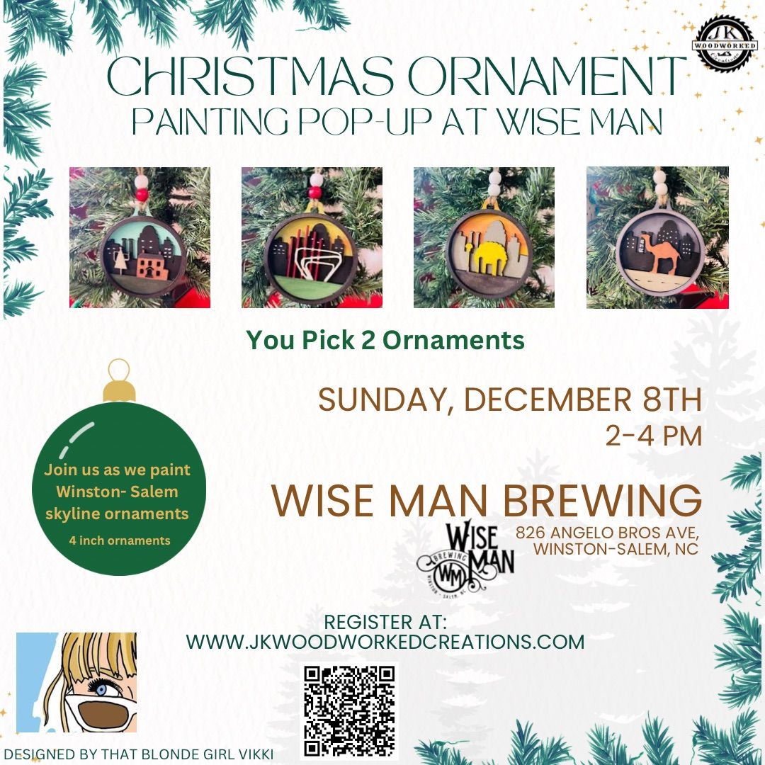 Christmas Ornament Painting Pop-UP at Wise Man Brewing