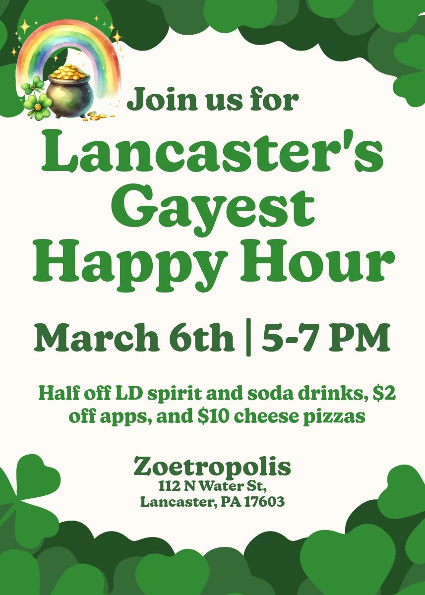 Lancaster\u2019s Gayest Happy Hour