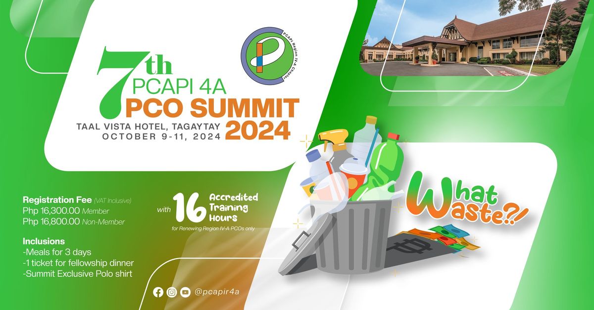 7th PCAPI R4A PCO SUMMIT 2024 (October 9-11, 2024)