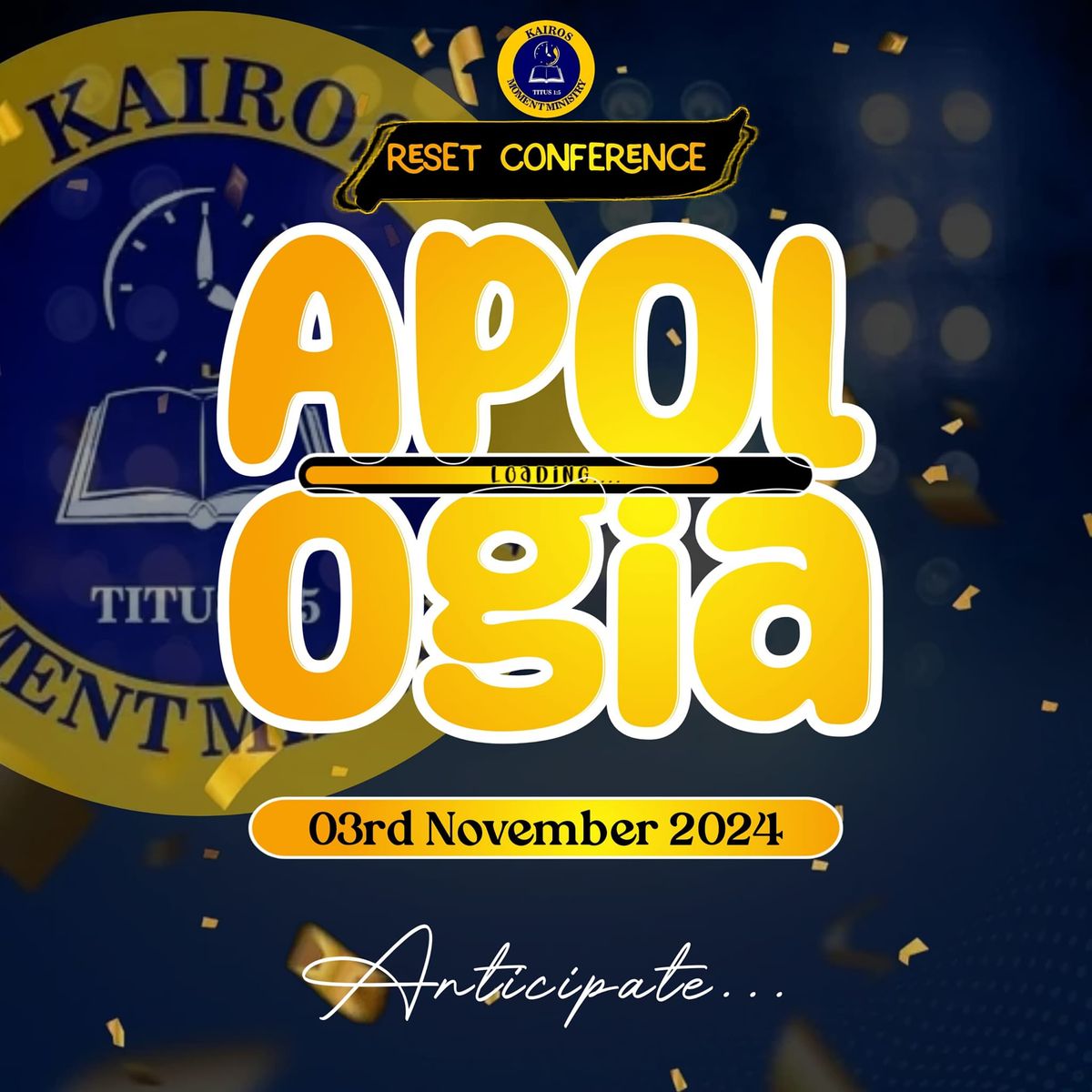 Unveiling of the Theme 'Apologia' for the Reset Conference