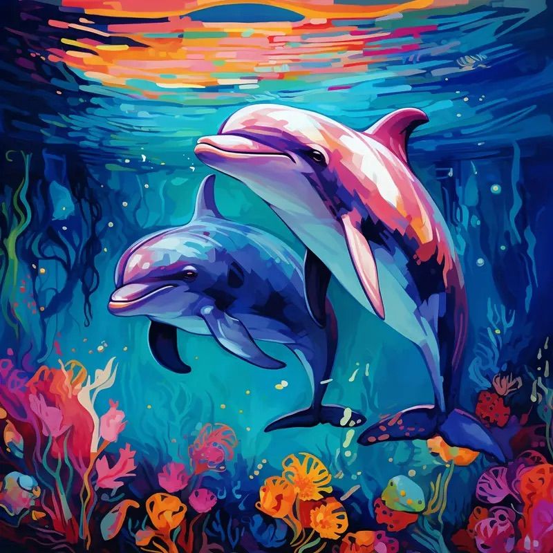 Dolphin Paint Night