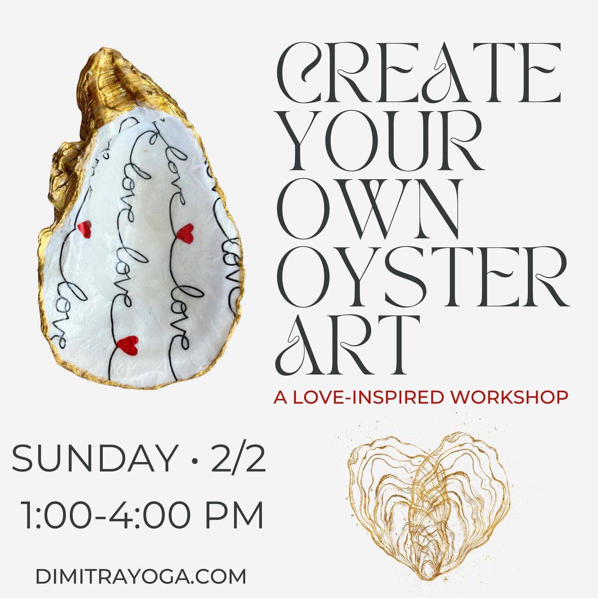 Create Your Own Oyster Art: A Love-Inspired Workshop