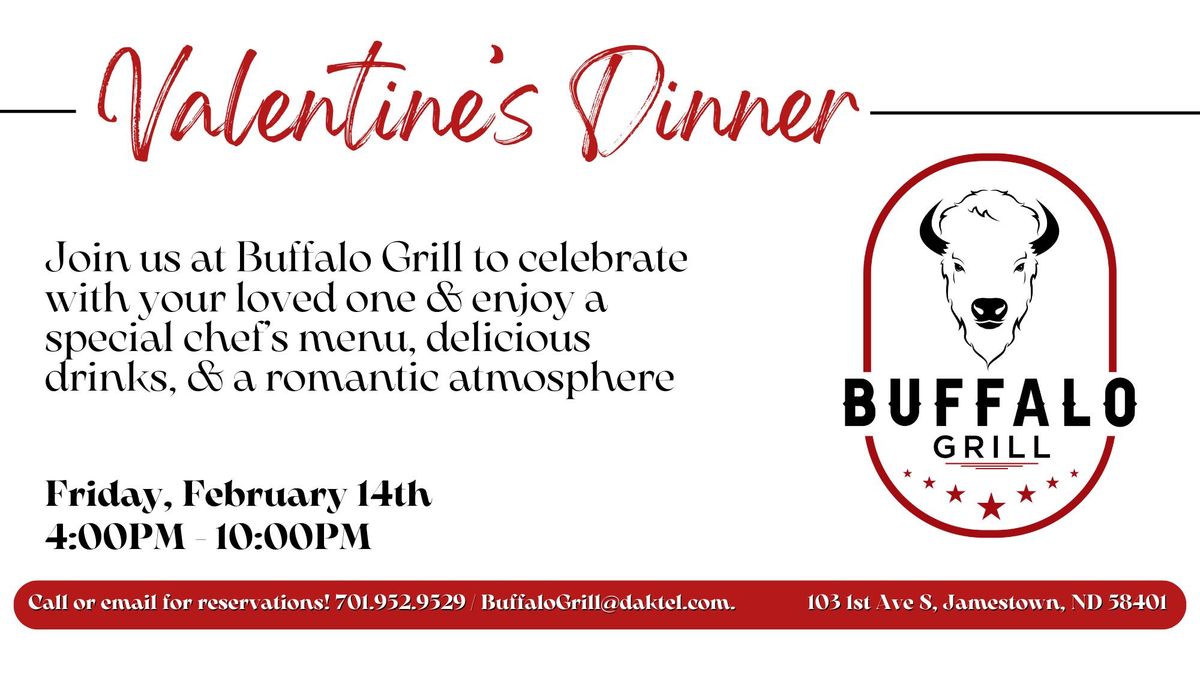 Buffalo Grill's Special Valentine's Dinner!