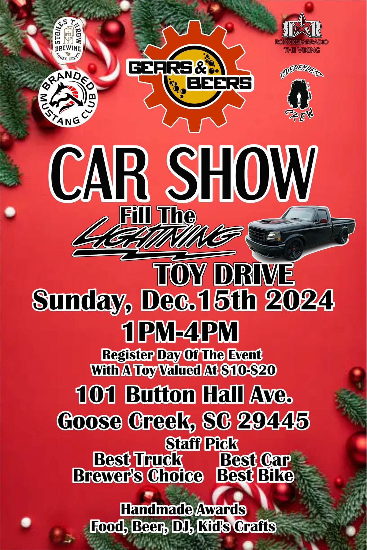 Toy Drive Car Show - Hosted by Gears and Beers