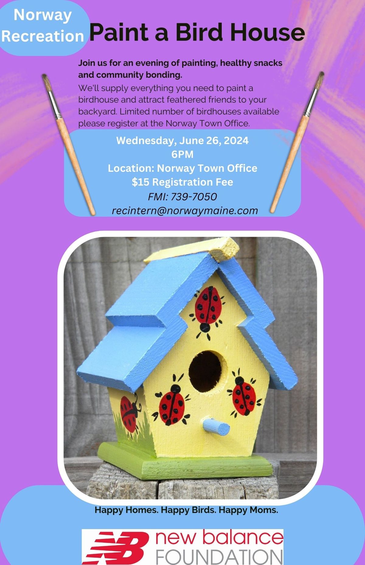 Paint a Bird House 