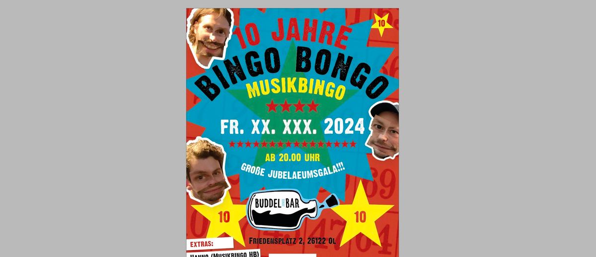 10 Jahre Musikbingo Bingo Bongo Oldenburg