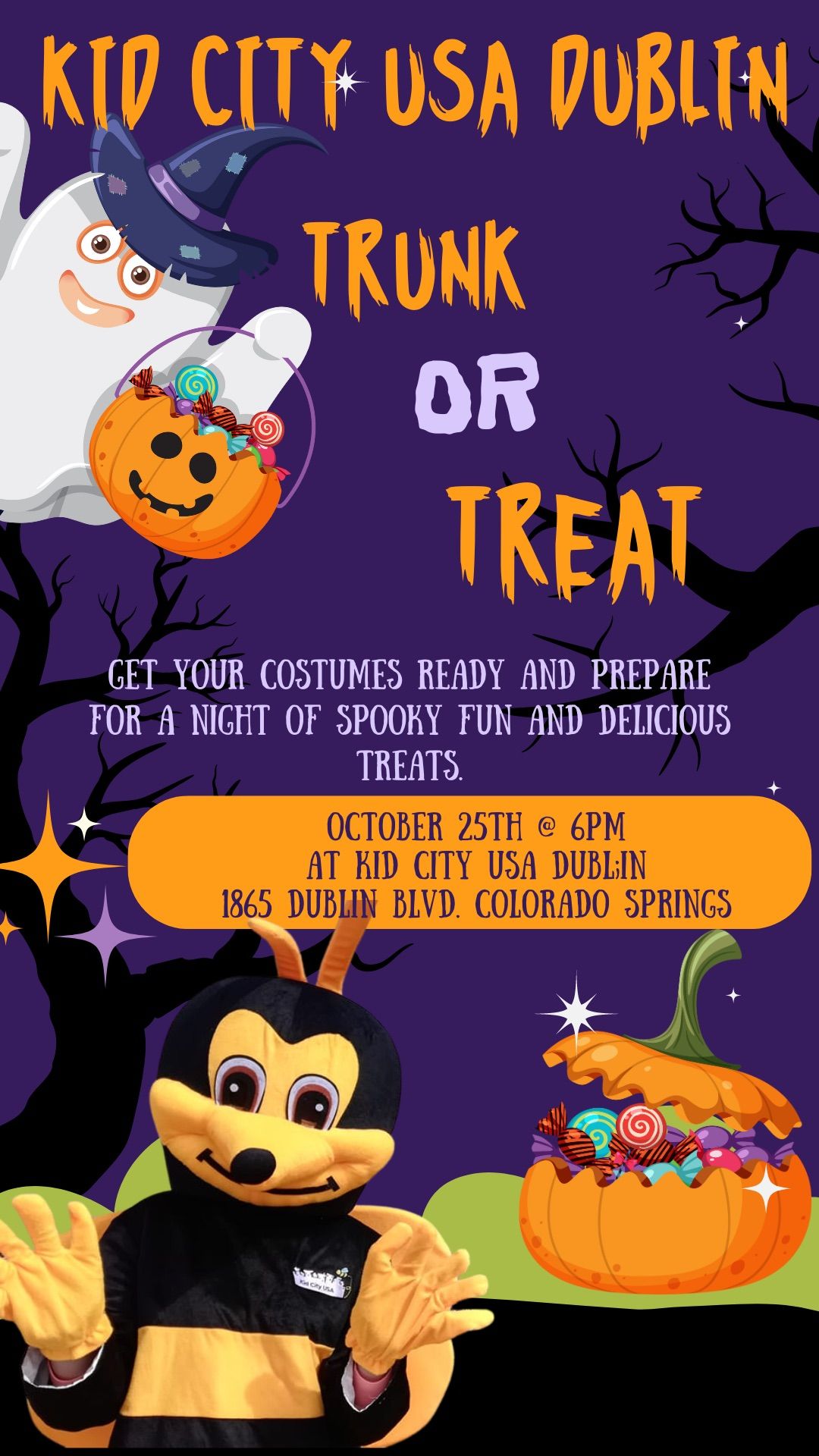 Trunk or Treat at Kid City USA Dublin