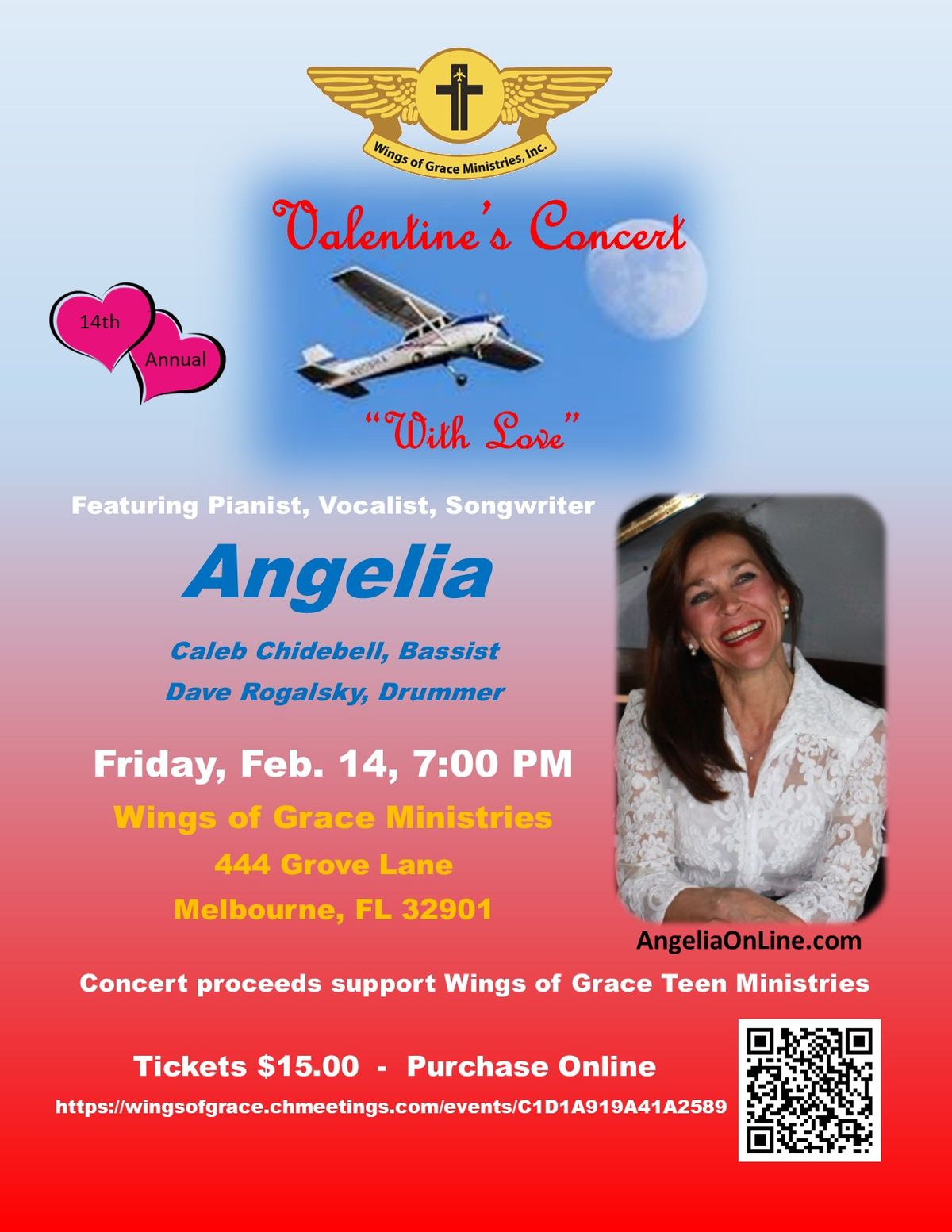 14th Annual Valentine's Concert Fundraiser for Wings of Grace Ministries, Inc.