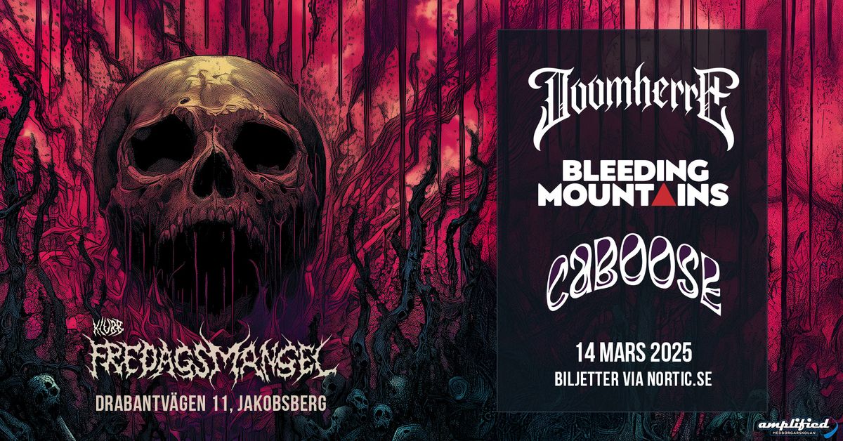 Doomherre + Bleeding Mountains + Caboose Live @Klubb Fredagsmangel