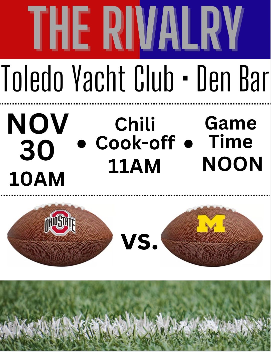 TYC OSU - U of M Watch Party & Chili Cook-off (MEMBERS & Invited Guests Only\u2014Not a Public Event)