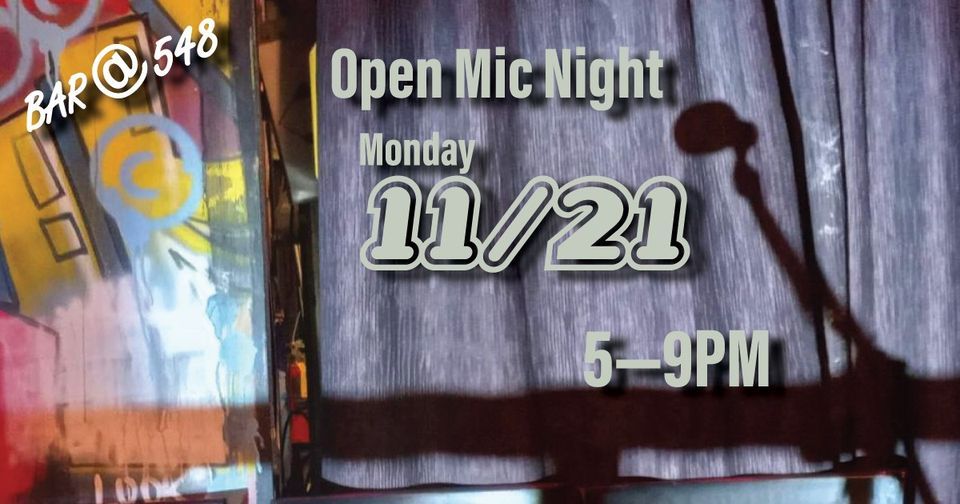 Open Mic Night —Bar548, Bar548, Saint Petersburg, 21 November 2022