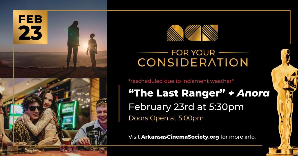 For Your Consideration: 'The Last Ranger' + ANORA 