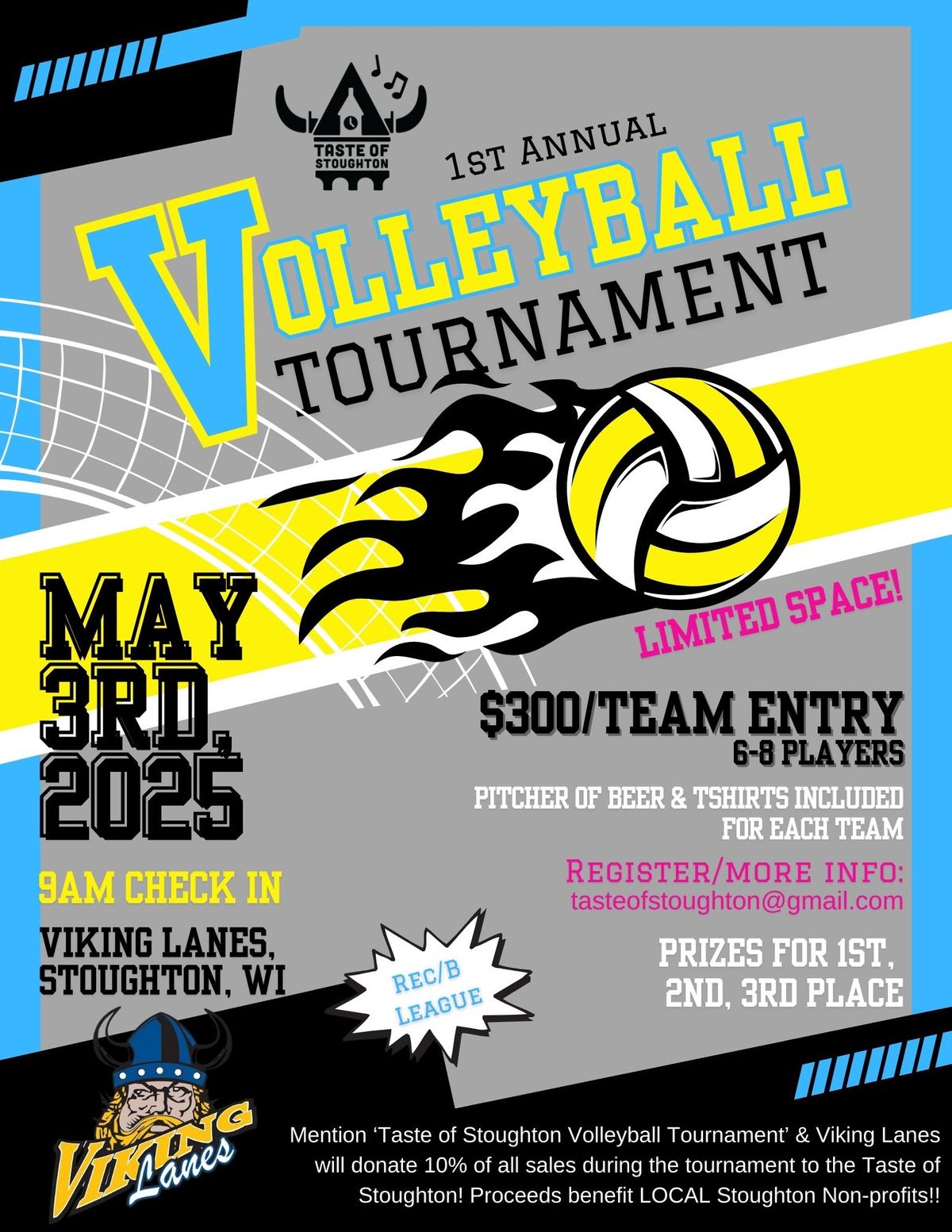 1st Annual Taste of Stoughton Volleyball Tournament