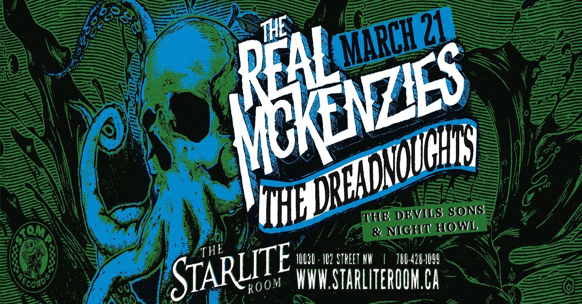 The Real Mckenzies w. The Dreadnoughts, The Devils Sons & Night Howl